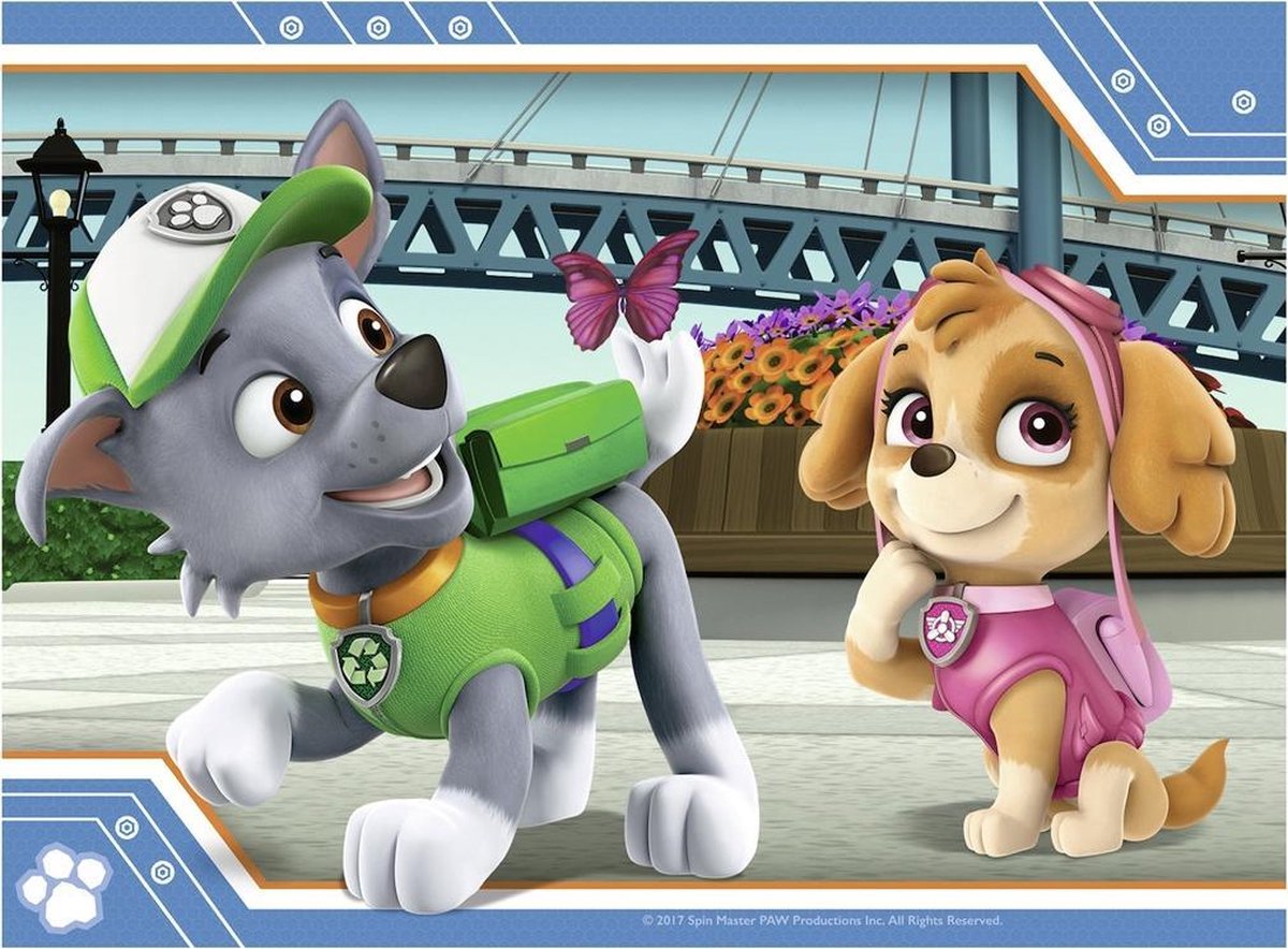 Ravensburger PAW Patrol 4in1box puzzel - 12+16+20+24 stukjes - kinderpuzzel