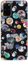 Casetastic Samsung Galaxy S20 Plus 4G/5G Hoesje - Softcover Hoesje met Design - Cosmic Black Print