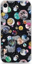 Casetastic Apple iPhone XR Hoesje - Softcover Hoesje met Design - Cosmic Black Print