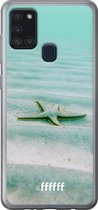 Samsung Galaxy A21s Hoesje Transparant TPU Case - Sea Star #ffffff