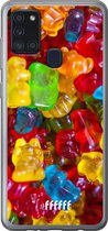 Samsung Galaxy A21s Hoesje Transparant TPU Case - Gummy Bears #ffffff