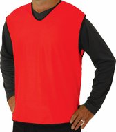 10 x Pirotti mesh trainingsovergooier / hesje - rood - maat: large