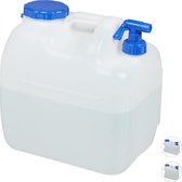 Relaxdays jerrycan met kraan - water jerrycan - watertank - waterreservoir - voor camping - 23 liter