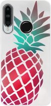 ADEL Siliconen Back Cover Softcase Hoesje voor Huawei P30 Lite - Ananas