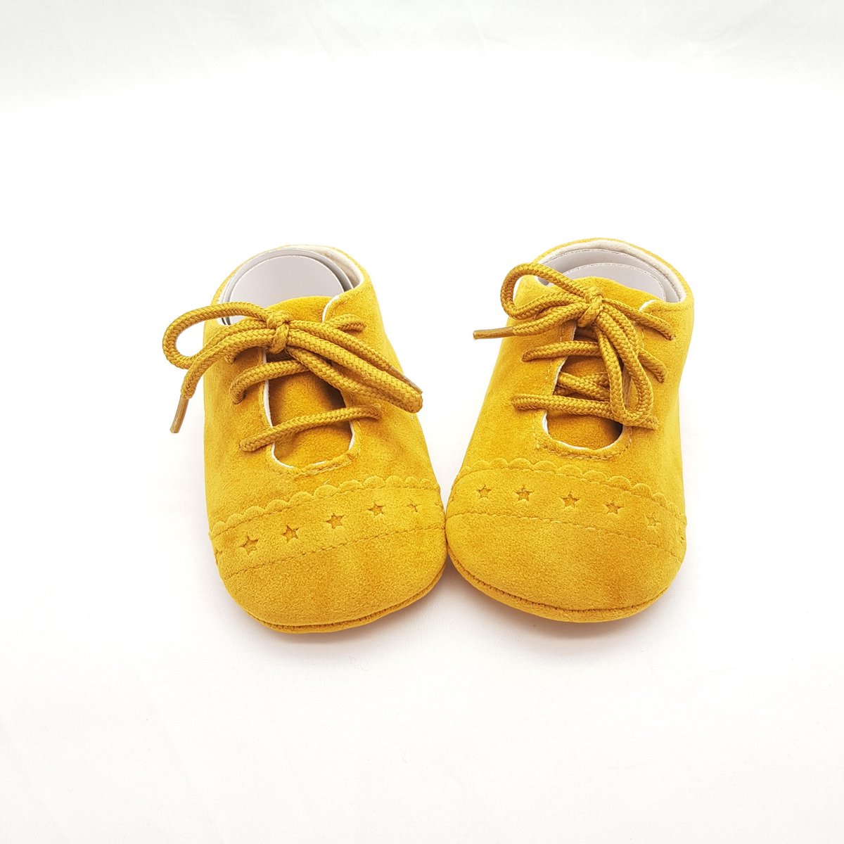Baby schoen donker geel 11 cm Maat 18 0-11 maanden