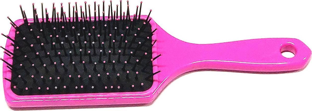 Rojafit Megabrush -Professionele Pneumatische Haarborstel- XXL- Rechthoek- 24,5 cm x 8 cm - Pink