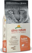 Almo Nature Holistic Droogvoer voor Volwassen Katten - Vette Vis - Holistic Vette Vis - 12kg