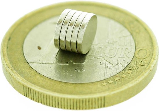 Super sterke magneten - 6 x 1 mm (50-stuks) - Rond - Neodymium - Koelkast magneten - Whiteboard magneten – Klein - Ronde - 6x1mm - Minigadgets