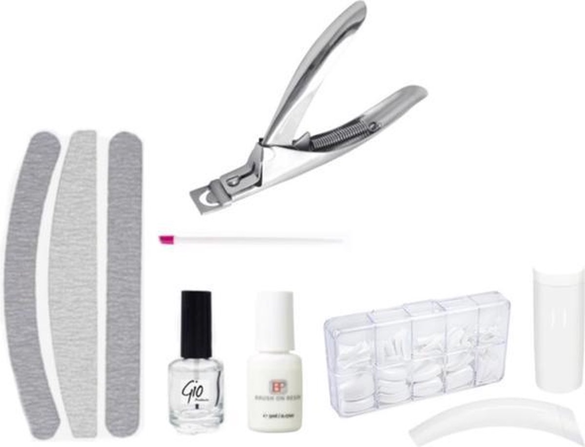 Goedkoopste Kunstnagel Starterspakket Manicure Set - French Manicure Wit Tips 100 stuks - SUPER DEAL!