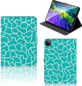 Tablethoesje met foto iPad Pro 11 (2020) Hoes met Standaard Cracks Blue