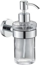 Plieger Vigo zeepdispenser glas met houder chroom