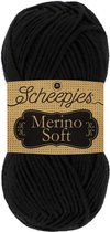 SCHEEPJES MERINO SOFT 50G - 601 Zwart