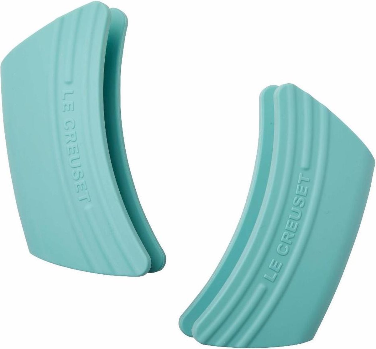 LE CREUSET - Siliconen - Set/2 handgrepen Caribbean Blue