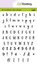Clearstamps A6 handlettering - alfabet typewriter Carla Kamphuis