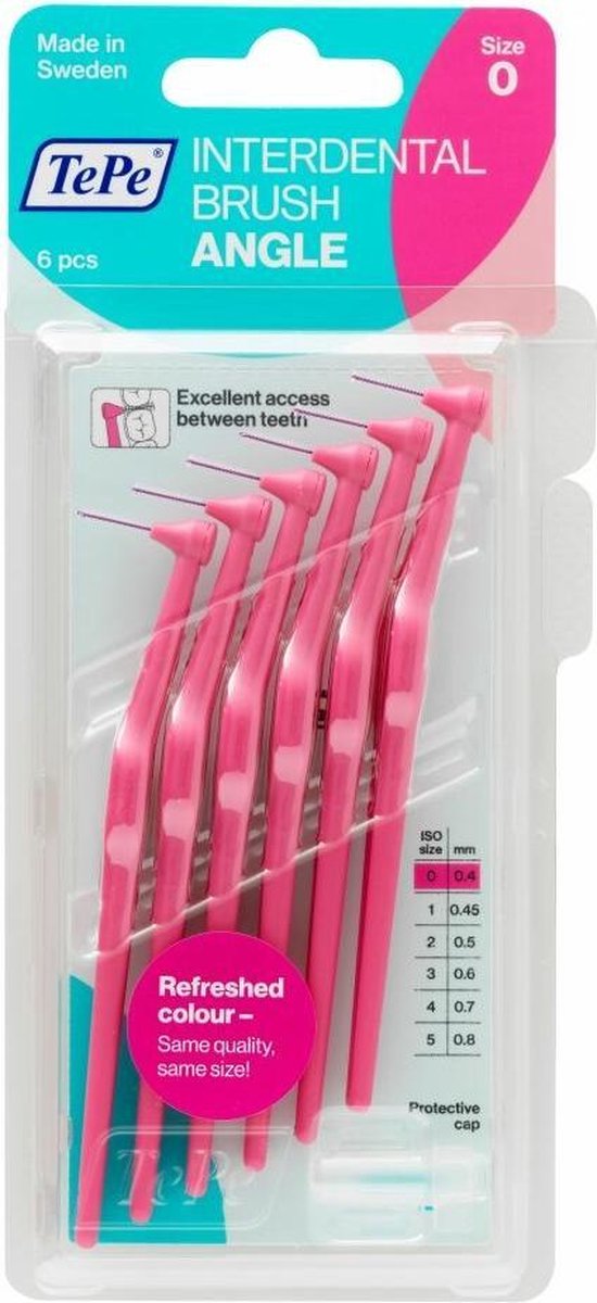 Tepe Angle Ragers - Interdentale Borstels Roze 0.4mm Voordeelverpakking