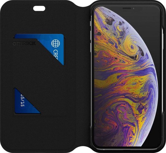 Otterbox Strada Series iPhone XS Max Hoesje Zwart