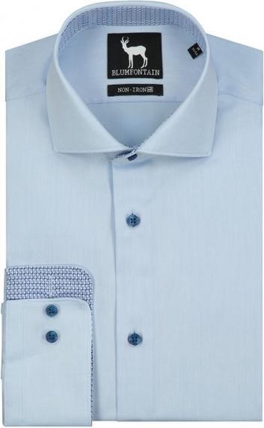 stuiten op een schuldeiser Flitsend GENTS - Blumfontain Overhemd Heren Volwassenen NOS lichtblauw Maat XXL  45/46 | bol.com
