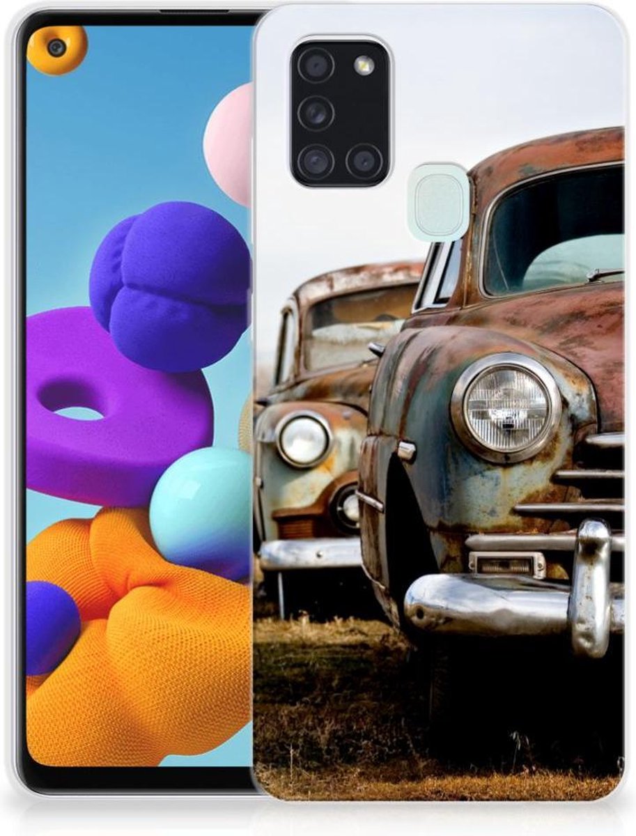 Samsung Galaxy A21s Siliconen Hoesje met foto Vintage Auto