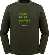 Groene dames tennis sweater - New balls please!