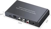 NÖRDIC SGM-134 Audio converter digitaal naar analoog, SPDIF, Coaxiale Toslink naar analoge L / R, Met afstandsbediening, Zwart