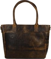 DSTRCT Alligator Creek Handtas Donker Cognac