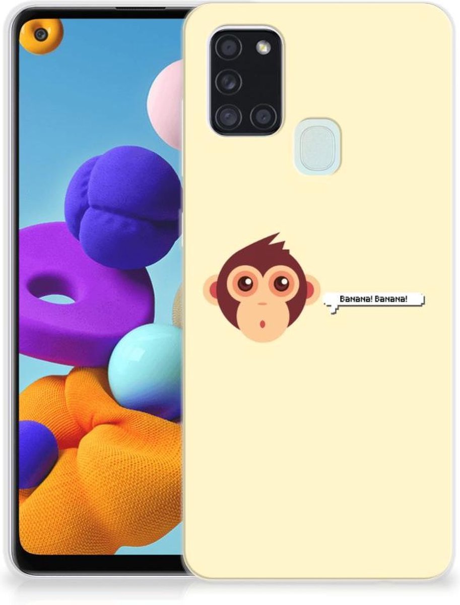 Samsung Galaxy A21s Telefoonhoesje met Naam Monkey
