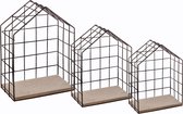 Atmosphera Set van 3 wandplanken voor in huis - wanddecoratie - 3 stuks - wandrek