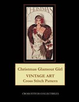 Christmas Glamour Girl: Vintage Art Cross Stitch Pattern