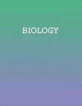 Biology: School subject notebook (8.5 x 11 inches, 260 lined pages)