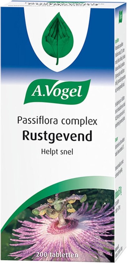 verrassing dienblad kaart A.Vogel Passiflora Rustgevende*(*) tabletten (200 Tabletten) | bol.com