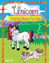 unicorn coloring book for kids Ages 4-8