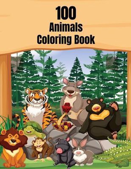 100 Animals coloring book 9798643867906 Sayema Samu Boeken