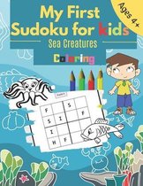 My First Sudoku for kids Sea Creatures Coloring