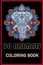 30 Animals coloring book