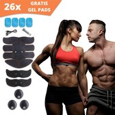 GoGain EMS Trainer Buikspiertrainer - Spierstimulator voor buikspieren - Ab Trainer Elektrisch - Billen Trainer - Sixpack Apparaat - Buikspiertrainers - Buikspieren - Afslankband - Inclusief 