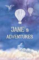 Jane's Adventures: A Softcover Personalized Keepsake Journal for Baby, Cute Custom Diary, Unicorn Writing Notebook with Lined Pages