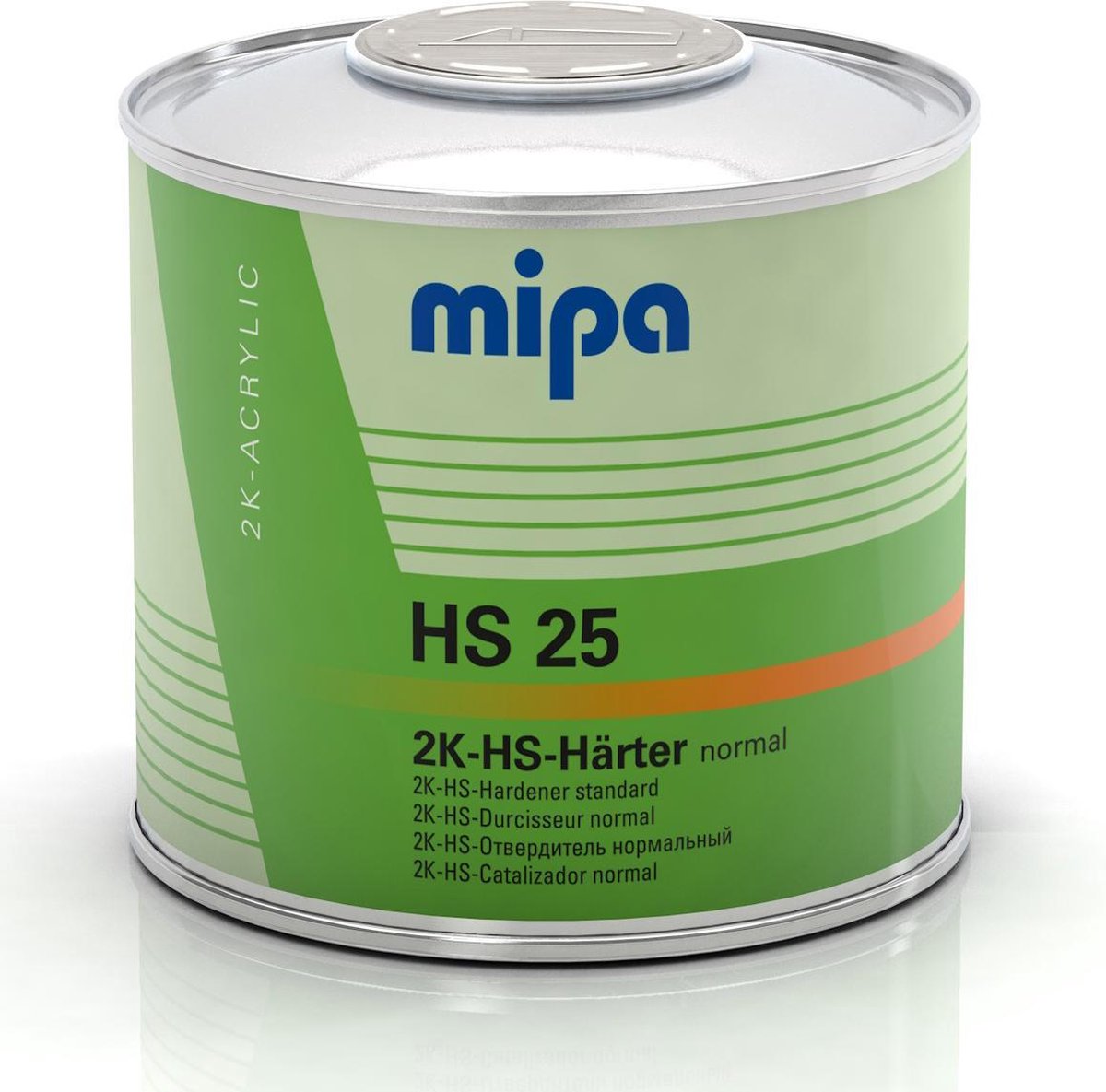 MIPA 2K Universele High Solid HS Verharder - HS25 Standaard - 0,5 liter