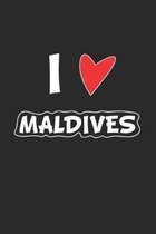 Maldives: Notizbuch, Notizheft, Notizblock - Geschenk-Idee f�r Malediven Fans - A5 - 120 Seiten