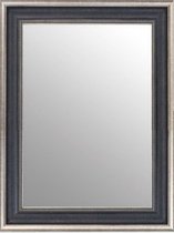 Zwart Zilveren Spiegel Chique 68x108 cm – Pria – Tijdloos Lange Spiegel Zilver – Duurzaam Spiegel Zilver – Spiegel Zilveren lijst – Perfecthomeshop