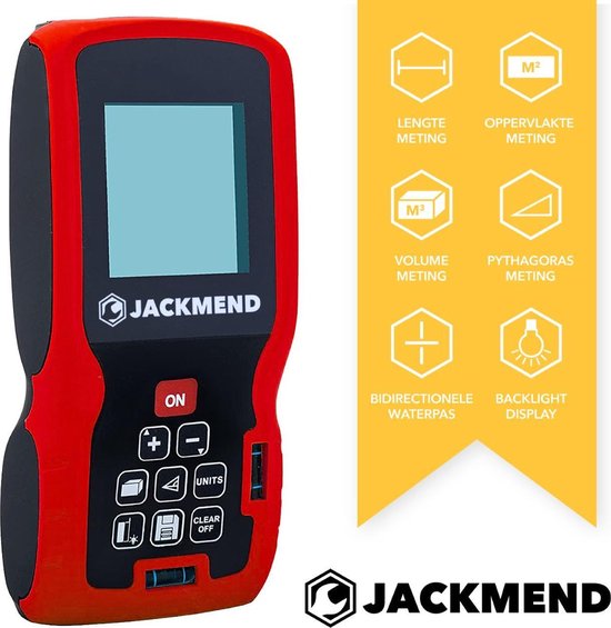 JACKMEND Professionele Laserafstandmeter met 100 Meter Bereik - JACKMEND