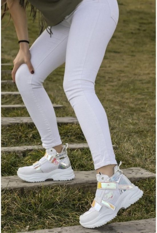 Uluru tegenkomen verachten Witte Sneakers Met Hoge Zool Sale, 55% OFF | www.velocityusa.com