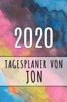2020 Tagesplaner von Jon: Personalisierter Kalender f�r 2020 mit deinem Vornamen