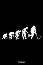 Notebook: The Evolution of an Icehockey Player Boxer Notebook / Journal Gift (124 blankdot grid pages - 6 x 9) with Table Of Con
