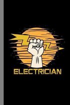 Electrician: Tradesman Gift For Lineman (6''x9'') Dot Grid Notebook To Write In