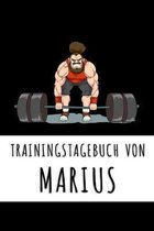 Trainingstagebuch von Marius: Personalisierter Tagesplaner für dein Fitness- und Krafttraining im Fitnessstudio oder Zuhause