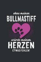 Ohne meinen Bullmastiff: Wochenplaner 2020 - Kalender mit einer Woche je Doppelseite und Jahres- und Monats�bersicht - ca. Din A5