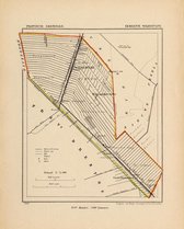 Historische kaart, plattegrond van gemeente Wildervank in Groningen uit 1867 door Kuyper van Kaartcadeau.com