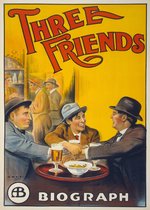 Vintage Poster Three Friends - Retro/Vintage Movie Poster Add - London Pub - 70x50cm