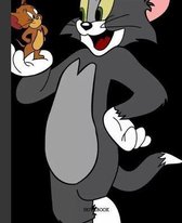 Notebook: Cartoon Tom and Jerry Soft Glossy Cover Graph Paper Pages Book 7.5 x 9.25 Inches 110 Pages
