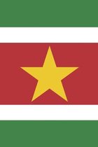 Suriname Travel Journal - Suriname Flag Notebook - Surinamese Flag Book: Unruled Blank Journey Diary, 110 page, Lined, 6x9 (15.2 x 22.9 cm)